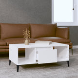 Coffee Table High Gloss White 90x50x36.5 cm Engineered Wood 821070