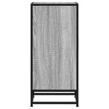 Sideboard Grey Sonoma 35.5x35x76 cm Engineered Wood and Metal 848962