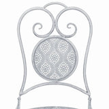 Garden Furniture Set Greyish white Powder-coated steel Medium 43150