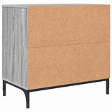 Bedside Table Grey sonoma 63.5 x 36 x 61 cm Engineered wood 883470