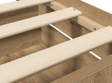 Bed Frame with Storage Artisian Oak 80 x 200 cm Engineered Wood 3429516
