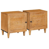 Bedside Cabinet 2 pcs Light Brown 80 x 50 x 40 cm 4018077