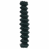 Chain Link Fence Green 10 x 1 m Steel 42004773