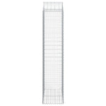 Arched Gabion Basket 100x50x220/240 cm Galvanised Iron 153441