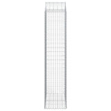 Arched Gabion Basket 100x50x220/240 cm Galvanised Iron 153441