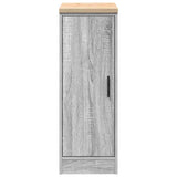 Garage Storage Cabinet Grey Sonoma 30x51x85 cm Solid Wood Pine 860558