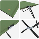 Folding Camping Bed Folding 2 pcs Amy yellow 206 x 76 x 74 cm 42003172