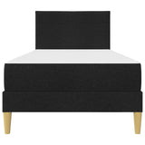 Bed Frame with Mattress with Headboard Black 90 x 190 cm Fabric 3415252