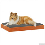Dog Bed Wax Brown 92 x 64 x 9 cm Solid Pine Wood 867646