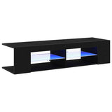 TV Cabinet Black Oak 135 x 39 x 30 cm Engineered Wood 862561