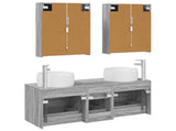 Bathroom Furniture Set 5 pcs Grey Sonoma 3407052