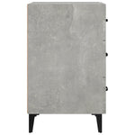 Bedside Cabinet Concrete Grey 40x40x66 cm Engineered Wood 812091