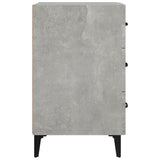 Bedside Cabinet Concrete Grey 40x40x66 cm Engineered Wood 812091