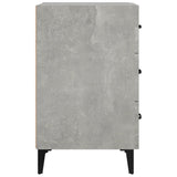 Bedside Cabinet Concrete Grey 40x40x66 cm Engineered Wood 812091