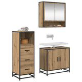 Bathroom Furniture Set 3 pcs Artisan Oak Engineered Wood 3402445