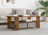 Coffee Table Old Wood 77 x 55 x 42 cm Engineered Wood 8000418