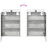 Bathroom Cabinet Set 4 pcs Concrete Grey Engineered Wood 3407386