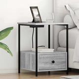Bedside Cabinet Grey Sonoma 42 x 41 x 56 cm Engineered Wood 859436