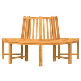 Tree Bench Half Round 160 cm Solid Wood Teak 364406