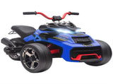 12V Kids Electric Ride On Car with 3 Wheeler, MP3 Player, Horn, 2 Speeds, LED Lights for Boys & T3398P422430