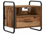 Hanging Bedside Cabinet 2 pcs Old Wood 40 x 30 x 50 cm 8013563