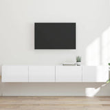 TV Wall Cabinet 2 pcs Gloss White 98 x 31 x 29.5 cm 892238