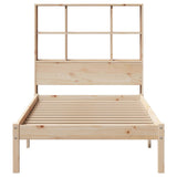 Bookcase Bed without Mattress 90x190 cm Single Solid Wood Pine 3321573