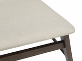 Dining Chair 2 pcs Dark Brown and Light Solid Rubber Wood 42020483