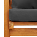 3 Piece Garden Lounge Set with Cushions Solid Wood Acacia 3211808