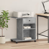 Printer Stand with Wheels Concrete Grey 60x40x68.5 cm 840642