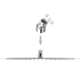 Rain Shower Head 2 pcs Stainless Steel 30x40 cm 275945