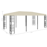 Gazebo 3x6 m Cream 47983