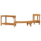 Hot Tub Surround Half-Round Brown 272 x 120 x 55.5 cm 4108127
