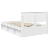 Bed Frame with Headboard White 120 x 190 cm Solid Pine Wood 3410627