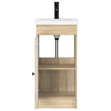 Bathroom Vanity with Sink Sonoma Oak 42 x 40 x 84.5 cm 889996
