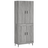 Highboard Grey Sonoma 69.5x34x180 cm Engineered Wood 3195809