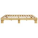 Bed Frame without Mattress 180x200 cm Solid Wood Oak 851954