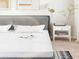 Mattress Protector 2 pcs 200 x 220 cm Waterproof White 42056738