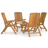 ZNTS 5 Piece Garden Lounge Set Solid Wood Teak 3187812