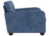 Armchair Blue Chenille 42043446