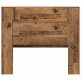 Storage Headboard with LED Old Wood Engineered Wood 3418656
