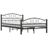 Bed Frame without Mattress Black Steel 120x200 cm 285287