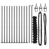 Welded Wire Fence with Concrete Base 25 x 1.2 m 3351278