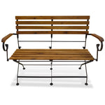 Folding Garden Bench 112 cm Solid Acacia Wood 43736