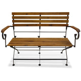 Folding Garden Bench 112 cm Solid Acacia Wood 43736