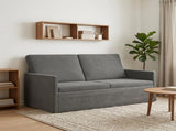 2 Seater Sofa Dark Grey 150 x 81 x 82 cm Corduroy Fabric 42041101