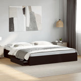 Bed Frame with Drawers without Mattress Black 200x200 cm 3280630