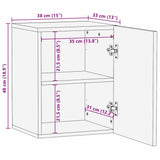 Bathroom Sink Cabinet Brown 38 x 33.5 x 48 cm Engineered wood 4017956
