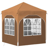 Pop-up Party Tent 192 x 192 x 245 cm Beige 42019837