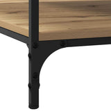 Coffee Table Artisan oak 100 x 100 x 40 cm Engineered Wood 883501